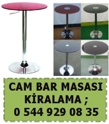 Antalya cam bar masas kiralama