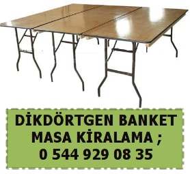 Antalya dikdrtgen banket masa kiralama