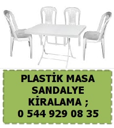 Antalya plastik masa sandalye kiralama